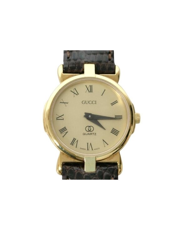 Gucci Watch L Gold Brown Stainless Steel main image 4